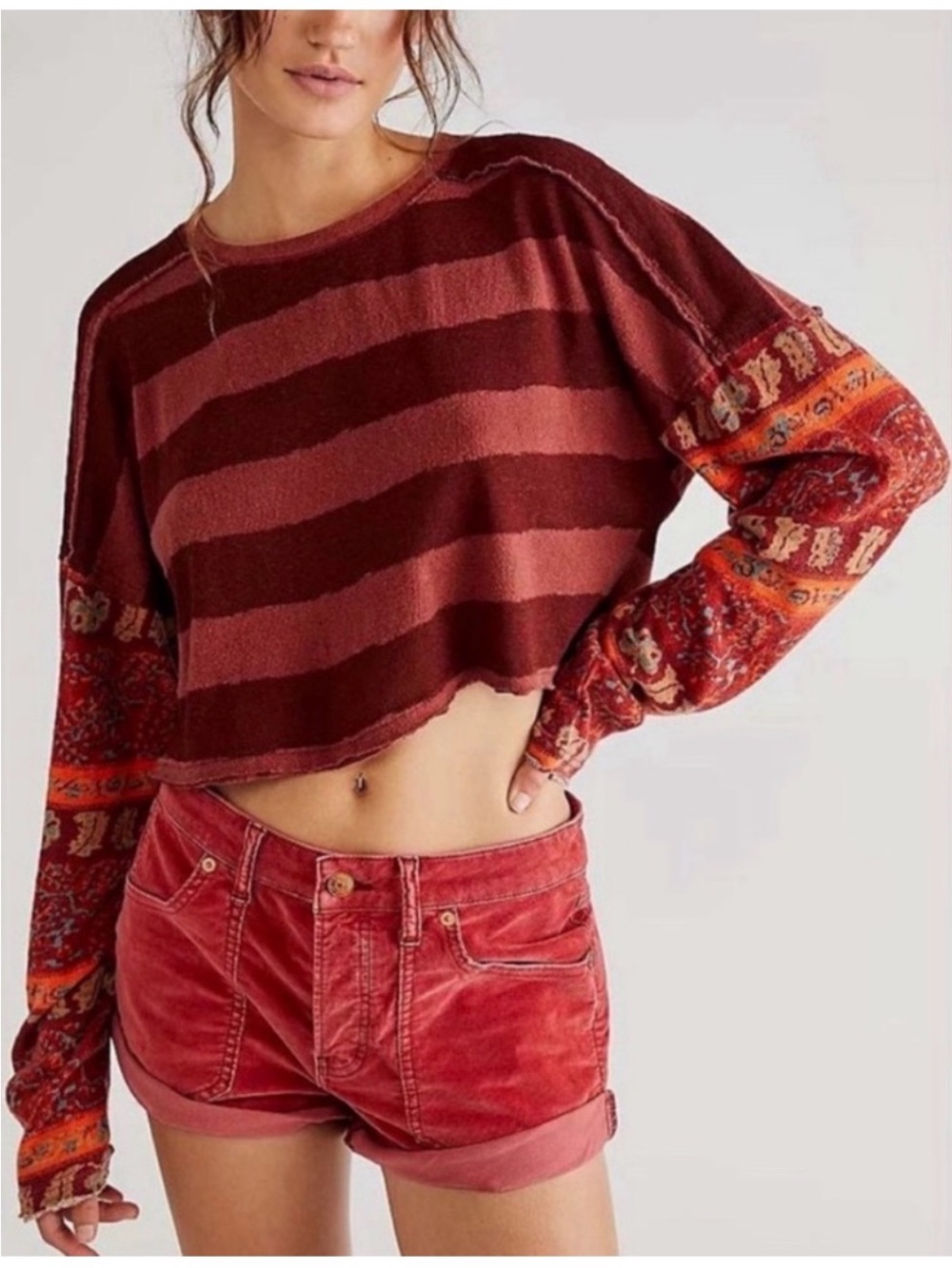 Free People | We the Free Jamie Tee in Moody Combo size Small